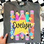 Custom Pencils DTF Transfer DTF Heat Press Transfer from Sweet Tee Transfers