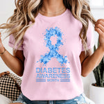 Diabetes Awareness Month Ribbon DTF Transfer DTF Heat Press Transfer from Sweet Tee Transfers