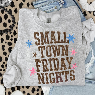 Small Town Friday Nights DTF Transfer DTF Heat Press Transfer from Sweet Tee Transfers