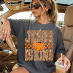Jesus Is King Pumpkin Camo DTF Transfer DTF Heat Press Transfer from Sweet Tee Transfers