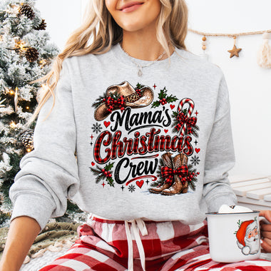 Mama's Christmas Crew DTF Transfer DTF Heat Press Transfer from Sweet Tee Transfers