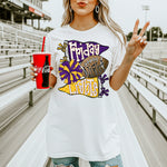 Friday Night Lights Purple and Yellow DTF Transfer DTF Heat Press Transfer from Sweet Tee Transfers