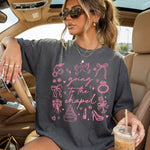 Going to the Chapel Doodle Pink DTF Transfer DTF Heat Press Transfer from Sweet Tee Transfers