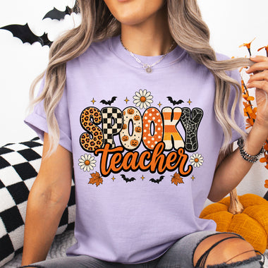 Spooky Teacher DTF Transfer DTF Heat Press Transfer from Sweet Tee Transfers