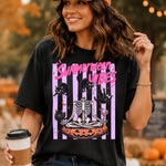 Summerween Vibes Skelly Black Cat DTF Transfer DTF Heat Press Transfer from Sweet Tee Transfers