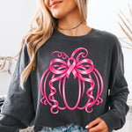 Pink Ribbon Pumpkin DTF Transfer DTF Heat Press Transfer from Sweet Tee Transfers