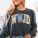 WWJD Boho Floral Checkered DTF Transfer DTF Heat Press Transfer from Sweet Tee Transfers