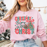 Christmas Begins with Christ DTF Transfer DTF Heat Press Transfer from Sweet Tee Transfers