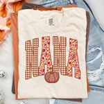 Fall Checkered NANA DTF Transfer DTF Heat Press Transfer from Sweet Tee Transfers