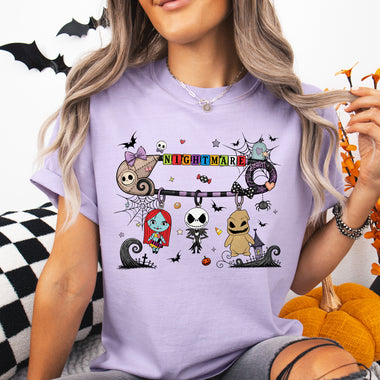 Nightmare Halloween Safety Pin DTF Transfer DTF Heat Press Transfer from Sweet Tee Transfers