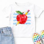 Preppy Fingerpaint Apple DTF Transfer DTF Heat Press Transfer from Sweet Tee Transfers