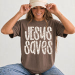 Jesus Saves Vintage DTF Transfer DTF Heat Press Transfer from Sweet Tee Transfers