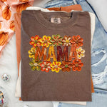MAMA Fall Floral DTF Transfer DTF Heat Press Transfer from Sweet Tee Transfers