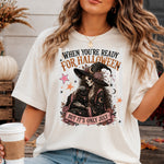 When You're Ready for Halloween Skelly Witch DTF Transfer DTF Heat Press Transfer from Sweet Tee Transfers