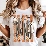 Halloween Ghost NANA Striped DTF Transfer DTF Heat Press Transfer from Sweet Tee Transfers