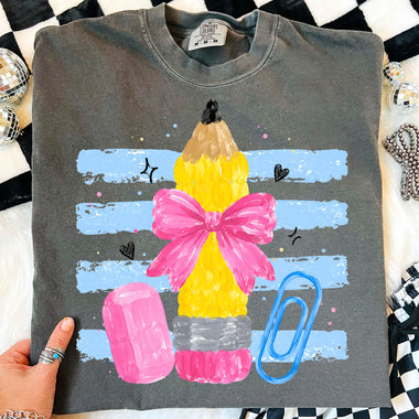 Preppy Fingerpaint Pencil DTF Transfer DTF Heat Press Transfer from Sweet Tee Transfers