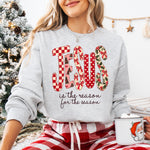 Jesus Is the Reason for the Season Preppy Bow DTF Transfer DTF Heat Press Transfer from Sweet Tee Transfers