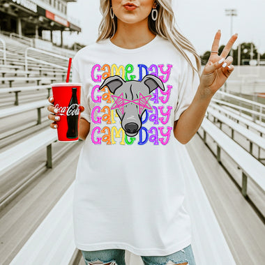 Greyhounds School Mascot DTF Transfer – Game Day DTF Heat Press Transfer from Sweet Tee Transfers