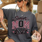 Senior Mom Pink Cheetah Class of 2027 DTF Transfer DTF Heat Press Transfer from Sweet Tee Transfers