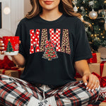 MAMA Christmas Cheetah Tree DTF Transfer DTF Heat Press Transfer from Sweet Tee Transfers