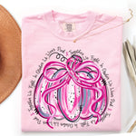 In October We Wear Pink Pumpkin Breast Cancer DTF Transfer DTF Heat Press Transfer from Sweet Tee Transfers