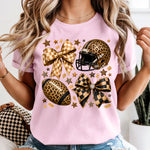 Cheetah Football Collage DTF Transfer DTF Heat Press Transfer from Sweet Tee Transfers