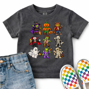 Building Blocks Halloween DTF Transfer DTF Heat Press Transfer from Sweet Tee Transfers