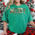 Merry Christmas Varsity Vintage DTF Transfer DTF Heat Press Transfer from Sweet Tee Transfers
