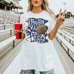 Friday Night Lights Navy and White DTF Transfer DTF Heat Press Transfer from Sweet Tee Transfers