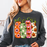 Whimsical Halloween Pumpkins DTF Transfer DTF Heat Press Transfer from Sweet Tee Transfers