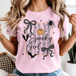 Spooky Girl Halloween Stripes DTF Transfer DTF Heat Press Transfer from Sweet Tee Transfers