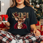 Glam Reindeer Sleigh DTF Transfer DTF Heat Press Transfer from Sweet Tee Transfers