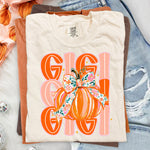 Gigi Fall Pumpkin DTF Transfer DTF Heat Press Transfer from Sweet Tee Transfers