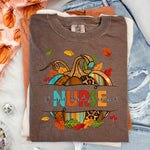 Nurse Fall Pumpkin Thankful Grateful Blessed DTF Transfer DTF Heat Press Transfer from Sweet Tee Transfers