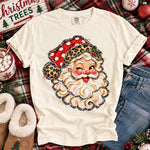 Faux Torn Christmas Santa Leopard DTF Transfer DTF Heat Press Transfer from Sweet Tee Transfers