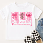 Faith Over Fear Breast Cancer Awareness DTF Transfer DTF Heat Press Transfer from Sweet Tee Transfers