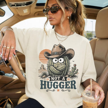 Not a Hugger Western DTF Transfer DTF Heat Press Transfer from Sweet Tee Transfers