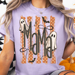 Halloween Ghost MAMA Striped DTF Transfer DTF Heat Press Transfer from Sweet Tee Transfers
