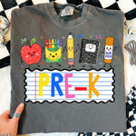 School Supplies Pre-K DTF Transfer DTF Heat Press Transfer from Sweet Tee Transfers