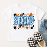Blue Second Grade Sports DTF Transfer DTF Heat Press Transfer from Sweet Tee Transfers