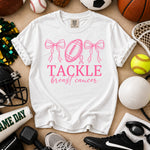 Football Tackle Breast Cancer DTF Transfer DTF Heat Press Transfer from Sweet Tee Transfers