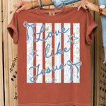 Love Like Jesus Pastels DTF Transfer DTF Heat Press Transfer from Sweet Tee Transfers