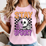 Stay Spooky Checkered DTF Transfer DTF Heat Press Transfer from Sweet Tee Transfers