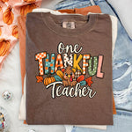 One Thankful Teacher DTF Transfer DTF Heat Press Transfer from Sweet Tee Transfers