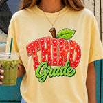 Apple Third Grade DTF Transfer DTF Heat Press Transfer from Sweet Tee Transfers