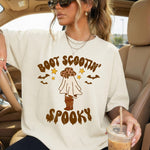 Boot Scootin' Spooky DTF Transfer DTF Heat Press Transfer from Sweet Tee Transfers