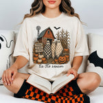 Tis the Season Vintage Ghost Barn DTF Transfer DTF Heat Press Transfer from Sweet Tee Transfers