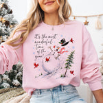 It's the Most Wonderful Time of the Year Snowman DTF Transfer DTF Heat Press Transfer from Sweet Tee Transfers