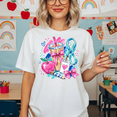 Preppy Teacher Coffee DTF Transfer DTF Heat Press Transfer from Sweet Tee Transfers
