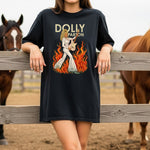 Dolly Parton Fire Guitar DTF Transfer DTF Heat Press Transfer from Sweet Tee Transfers